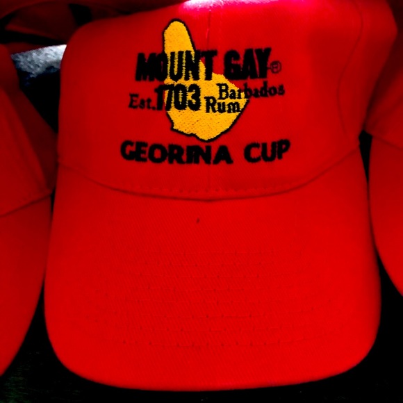 Mount Gay Rum Red Cap Buy 1 Get 1 FREE Brand New Unisex Rare Hat Regatta Event - Picture 2 of 6